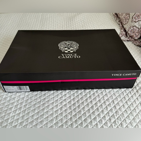 Vince Camuto Evronna Block Heel Boots. New in box, never worn. Black leather. - Picture 8 of 8